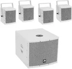 OMNITRONIC Set MOLLY-12A Subwoofer aktiv + 4x MOLLY-6 Top 8 Ohm, wei&szlig;