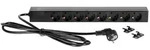 Adam Hall Cables 87471 - 19"" Stromverteiler 1HE 8-Fach mit Schalter