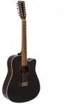 DIMAVERY DR-612 Westerngitarre 12-saitig, schwarz