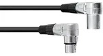 OMNITRONIC XLR Kabel 3pol 1,5m 90&deg; sw