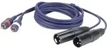 DAP FL26 - 2 RCA male L/R to 2 XLR/M 3P 1,5 m