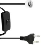 EUROLITE GU-10 Fassung Netzkabel Stecker Schalter