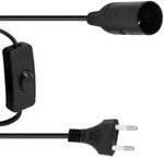 EUROLITE E-14 Fassung Netzkabel Stecker Schalter