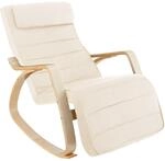 TecTake GmbH Schaukelstuhl Onda - beige 403527