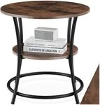 TecTake GmbH Beistelltisch Saint Louis 55x56cm - Industrial Holz dunkel,...