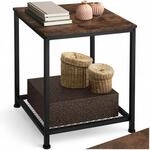 TecTake GmbH Beistelltisch Derby 45,5x45,5x55,5cm - Industrial Holz dunkel,...