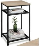 TecTake GmbH Beistelltisch York 45,5x36x75,5cm - Industrial Holz hell, Eiche...