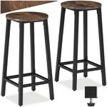 TecTake GmbH Barhocker Corby - Industrial Holz dunkel, rustikal 404332