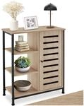 TecTake GmbH Sideboard 71x32x82cm - Industrial Holz hell, Eiche Sonoma,...