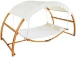 TecTake GmbH H&auml;ngematte Locarno f&uuml;r 2 Personen 328x160x171,5cm - teak 405345