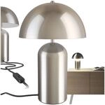 TecTake GmbH Kleine Retro-Tischlampe Altea, Pilzdesign, 40W - Nickel matt 405243