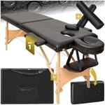 TecTake GmbH 2 Zonen Massageliege-Set Freddi mit 5cm Polsterung, Rollen und