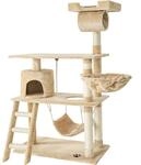 TecTake GmbH Kratzbaum Marcel 141cm - beige 401854