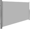 tectake Aluminium Seitenmarkise ausziehbar mit Aufrollmechanismus - 160 x 300...