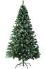 Weihnachtsbaum künstlich mit Zapfen und Metallständer 180cm - grün