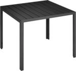 TecTake GmbH Aluminium Gartentisch Maren h&ouml;henverstellbare F&uuml;&szlig;e 90x90x74,5cm -