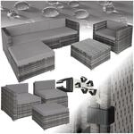 TecTake GmbH Rattan Lounge Milano - grau 403880