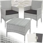 TecTake GmbH Rattan Gartenset Luzern 2+1 inkl. Bez&uuml;ge in 2 Farben - hellgrau...