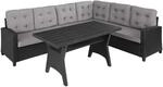 TecTake GmbH Rattan Lounge Catania - schwarz 404249