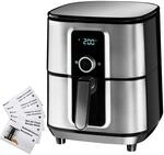 TecTake GmbH Hei&szlig;luftfritteuse Ben 10,2 l - silber 404213