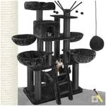 TecTake GmbH Kratzbaum Gismo 195cm - schwarz 403328