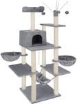 TecTake GmbH Kratzbaum Lilou 165cm - grau 402931