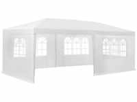 tectake Pavillon Vivara 6x3m mit 5 Seitenteilen - weiß 404816