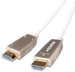 celexon UHD Fibre HDMI 20m - HDMI 2.0b Lichtleiter Kabel in Weiss