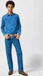Wrangler 112358496, Wrangler Cowboy Cut Jeans im 5-Pocket-Design Jeansblau men