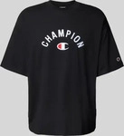 Champion 220798, Champion Relaxed Fit T-Shirt mit Label-Stitching Black men
