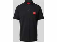 Regular Fit Poloshirt mit Label-Patch Modell 'Dereso'