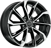 MSW W19356500T56, MSW 42 7 5x17 5x108 ET38 MB73 1 GLOSS BLACK FULL POLISHED