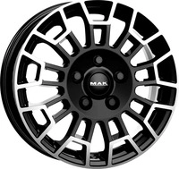 MAK F7070NOBM45D, MAK NOMAD 7 0x17 5x118 ET45 MB71 1 BLACK MIRROR