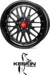 Keskin KT228519510030BLP, Keskin KT22 8 5x19 5x100 ET30 MB57 1 Black lip polish
