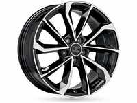 MSW W19356502T56, MSW 42 7 5x17 5x112 ET27 MB73 1 GLOSS BLACK FULL POLISHED