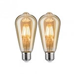 Paulmann 5066 Vintage Edition Standard 230V LED Kolben ST64 E27 2x680lm 2x6,5W 2500K