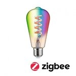 Paulmann 29158 Filament 230V Smart Home Zigbee 3.0 LED Kolben ST64 E27 470lm 6,3W