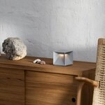 Sigor Akku-Tischleuchte Nutalis nebelgrau 2,8W Flex-Mood 2200K/2700K IP54 Ra85