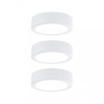 Paulmann 99989 LED Unterschrankleuchte Pukk 3x3,5W 65mm 3x210lm 230V rund Wei&szlig;