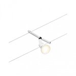 Paulmann 94445 CorDuo Seilsystem Salt Einzelspot GU5,3 max. 10W 12V Wei&szlig; matt/Chrom