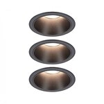 Paulmann 94869 LED Einbauleuchte 3-Step-Dim Cole Coin Basisset IP44 rund 3x6W 3x470lm