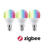Paulmann 29154 Standard 230V Smart Home Zigbee 3.0 LED Tropfen E14 3x470lm 3x5W RGBW+