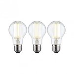 Paulmann 29220 Eco-Line Filament 230V LED Birne E27 3er-Pack 1055lm 5W 3000K...