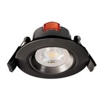 Deko-Light Einbaustrahler SMD-68mm 230V Dimmbar 2700K Round Schwarz 565385
