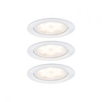 Paulmann 93554 LED M&ouml;beleinbauleuchten Micro Line 3er-Set rund 65mm 3x4,5W 3x300lm
