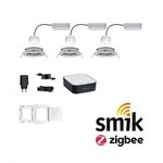 Paulmann 5180 Smart Home smik Gateway mit Wandtaster + LED Einbauleuchte Nova...