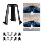 Paulmann 92401 Abstandshalter 10er Set f&uuml;r Einbauleuchten 62 - 90mm Schwarz