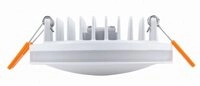 Heitronic LED Einbaustrahler Aurora 10W 830lm 3000 Kelvin Lichtkranz wei&szlig; 27779