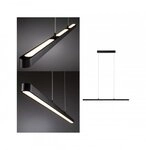 Paulmann 79693 LED Pendelleuchte Lento 2700K 1800lm 42W Schwarz matt dimmbar