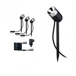 Paulmann 94242 Plug & Shine LED Gartenstrahler Pike Basisset IP65 3000K 3x2,2W 21VA